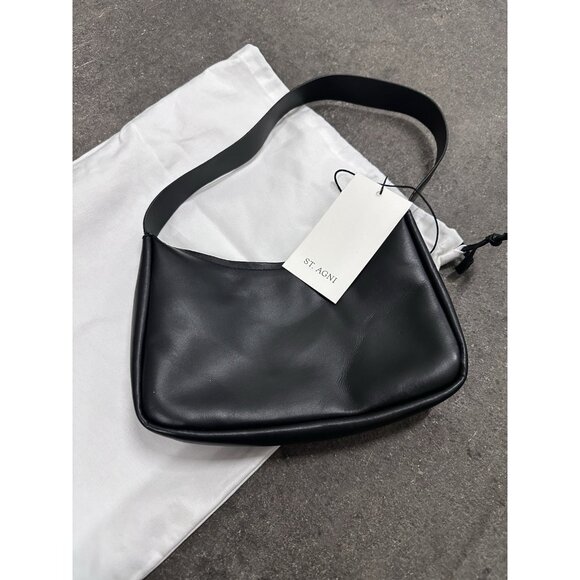 St. Agni 90s Petit Shoulder Bag in Black - Picture 3 of 7